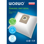 Worki Worwo ZMB07K Zelmer MW  - komplet 4 worków + filtr - XS01Z011,DOT VC 1002.0 EK