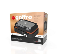 Gofrownica  Eldom WA1000 2 gofry 2000W regulacja czarno-srebrna