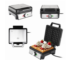 Gofrownica  Eldom WA1600 2 gofry 2000W regulacja czarno - srebrna