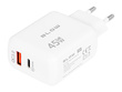 Ładowarka Blow 45W 1x USB-C  1x USB QuickCharge 3.0 biała