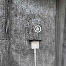 Plecak Noveen CTB410 kabinowy szary 40x20x25 cm