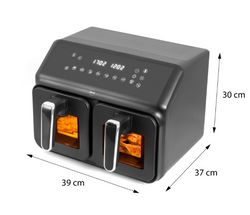 Frytkownica Eldom FR210 beztłuszczowa podwójna 8L 2200 W