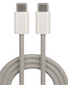 Kabel Maxlife MXUC-06  USB-C/USB-C 1,0m szary nylon 20W