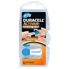 Baterie Duracell DA675 Activair do aparatu słuchowego - komplet 6 sztuk