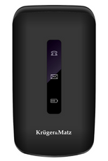 Telefon GSM Krüger&Matz KM0929.1 z klapką czarny dual sim, sos