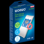 Worki Worwo ELMB01K do Electroluxa - komplet 4 worków + filtr