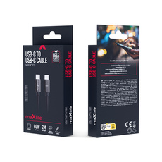 Kabel Maxlife MXUC-12 USB-C - USB-C 2m 60W