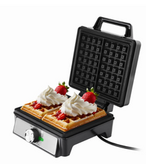 Gofrownica  Eldom WA1600 2 gofry 2000W regulacja czarno - srebrna