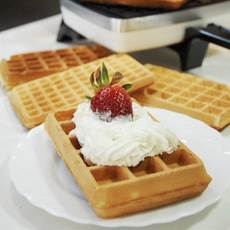 Gofrownica Dezal 301.7 XL 1300W czarna + mieszanka na gofry 0,5 kg