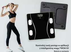 Waga łazienkowa Eldom TW0610  analityczna bluetooth 180kg