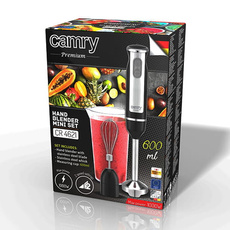 Blender Camry CR4621 1000W inox trzepaczka kubek czarny