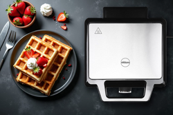 Gofrownica  Eldom WA1600 2 gofry 2000W regulacja czarno - srebrna