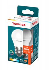 Żarówka LED Toshiba E27 4,7W G45 kulka  ciepła