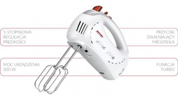 Mikser MPM MMR-15 ręczny 300W