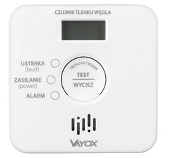 Czujnik czadu Vayox VA-0414 wyświetlacz 2xR6