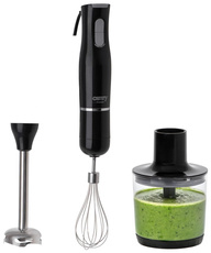 Blender Camry CR4630 800W inox trzepaczka, kubek, rozdrabniacz czarny