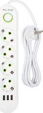 Przedłużacz Blow 4 gniazda  2m 98-223 PS-420 3xUSB +wyłącznik