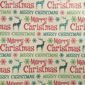* Papier świąteczny z motywem reniferów "Merry Christmas"