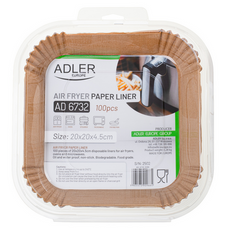 Wkład papierowy do air-fryera Adler AD6732 20x20cm 100szt