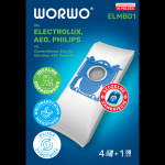 Worki Worwo ELMB01K do Electroluxa - komplet 4 worków + filtr