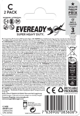 Bateria Eveready R14/2BP Super Heavy Duty  - komplet 2 sztuk