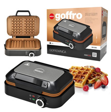 Gofrownica  Eldom WA1000 2 gofry 2000W regulacja czarno-srebrna