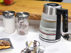 Czajnik LAFE Crystal Glass 1,8L szklany z regulacją temperatury 2200W