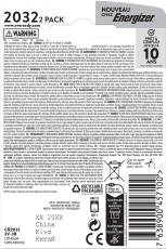 Bateria Eveready CR 2032EP/2BP - komplet 2 sztuk