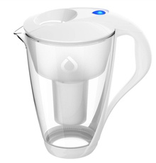 Dzbanek Dafi Crystal 2L biały szklany classic LED