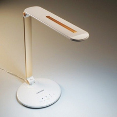 Lampka Tiross TS1806 72LED sieciowa ramię złote satynowe