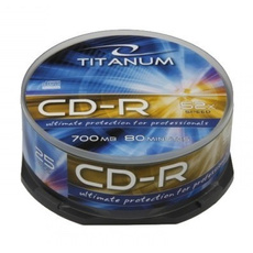 Płyta Titanum CD-R 700MB x52 - komplet 25 sztuk
