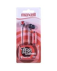 Słuchawki Maxell IN-TIPS + mikrofon czerwone