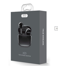Słuchawki XO X13 TWS czarne douszne z mikrofonem
